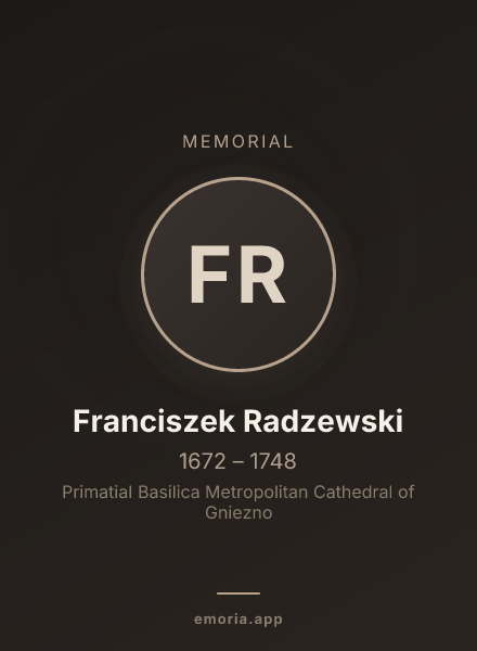 Memorial portrait of Franciszek Radzewski