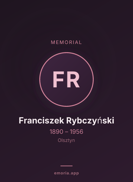 Memorial portrait of Franciszek Rybczyński