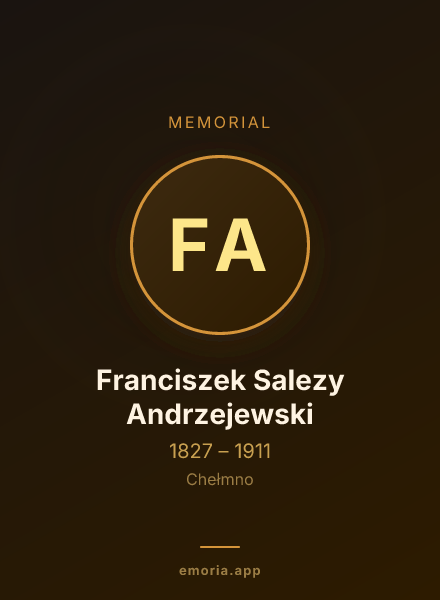 Memorial portrait of Franciszek Salezy Andrzejewski