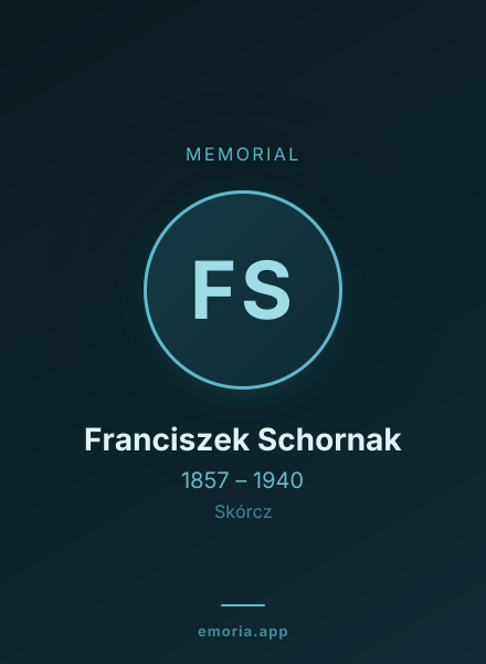 Memorial portrait of Franciszek Schornak
