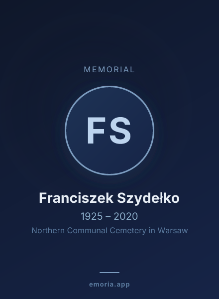Memorial portrait of Franciszek Szydełko