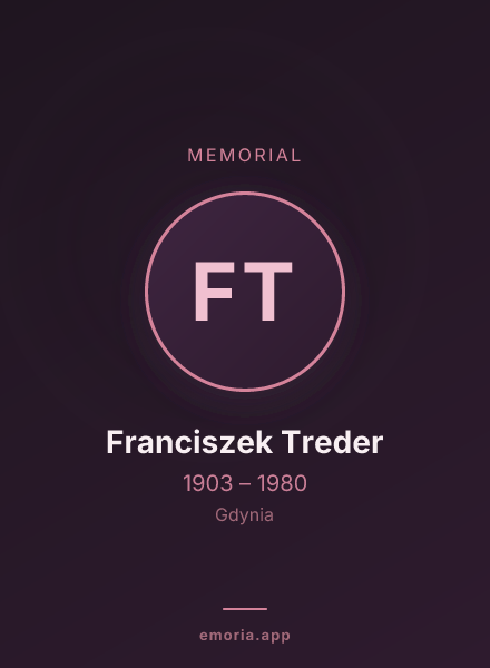 Memorial portrait of Franciszek Treder