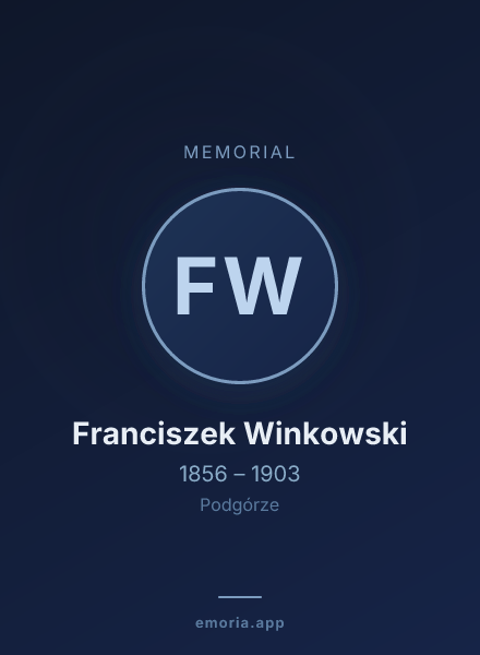 Memorial portrait of Franciszek Winkowski