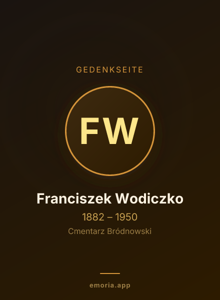 Gedenkportrait von Franciszek Wodiczko