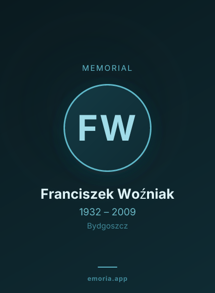 Memorial portrait of Franciszek Woźniak