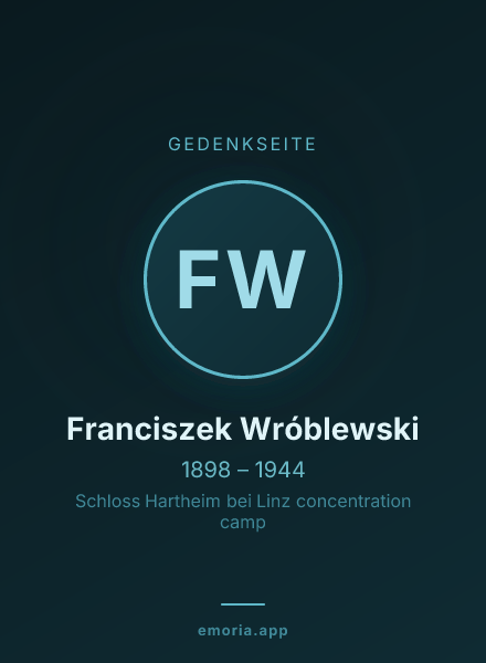 Gedenkportrait von Franciszek Wróblewski
