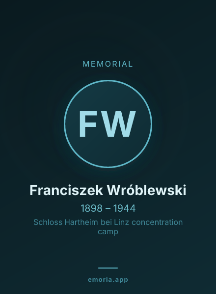 Memorial portrait of Franciszek Wróblewski