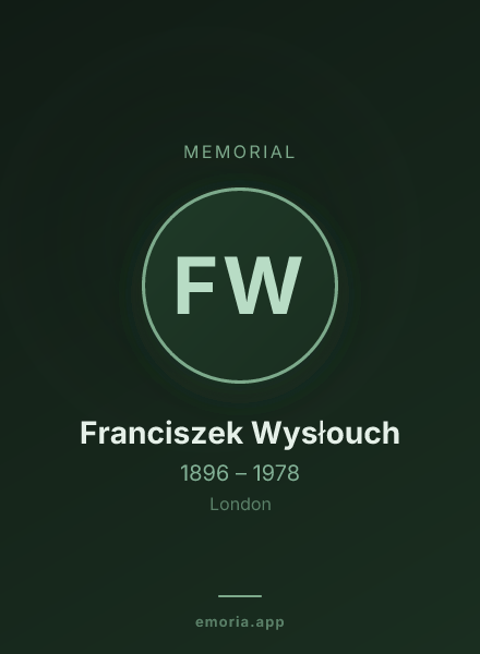 Memorial portrait of Franciszek Wysłouch