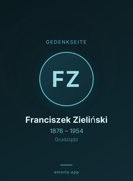 Gedenkportrait von Franciszek Zieliński