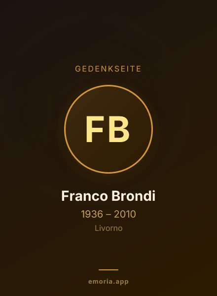 Gedenkportrait von Franco Brondi