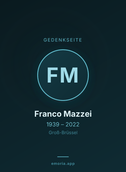 Gedenkportrait von Franco Mazzei