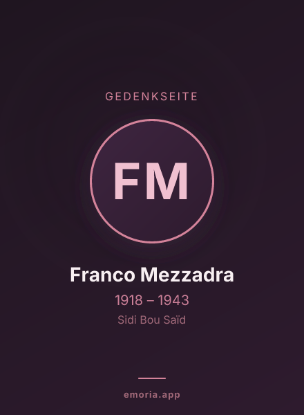 Gedenkportrait von Franco Mezzadra