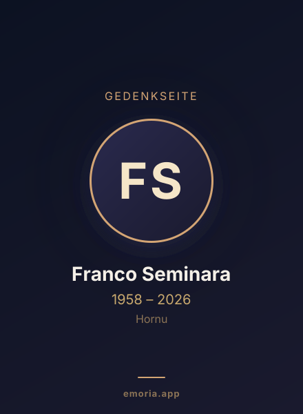 Gedenkportrait von Franco Seminara