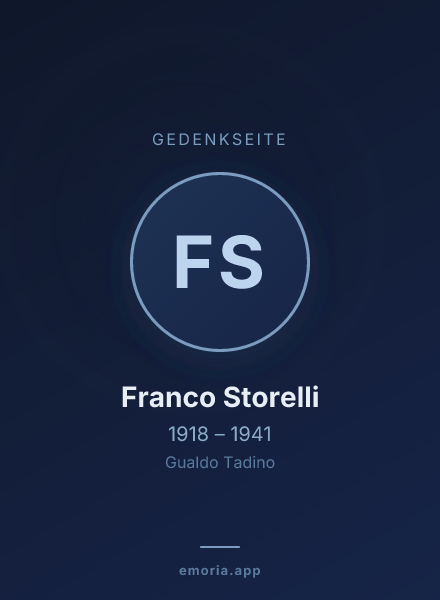 Gedenkportrait von Franco Storelli