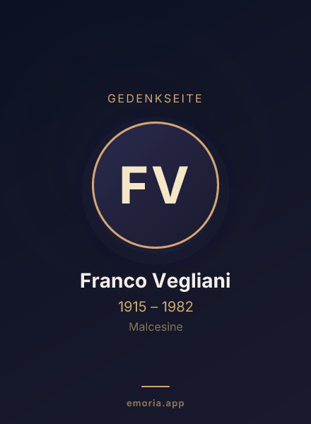 Gedenkportrait von Franco Vegliani