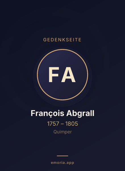 Gedenkportrait von François Abgrall
