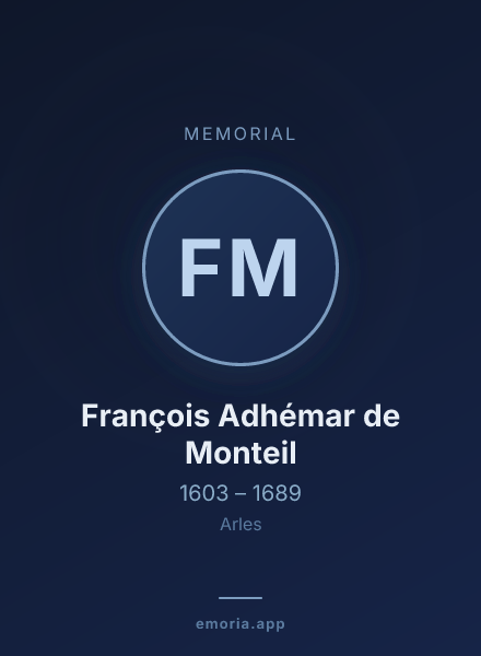 Memorial portrait of François Adhémar de Monteil