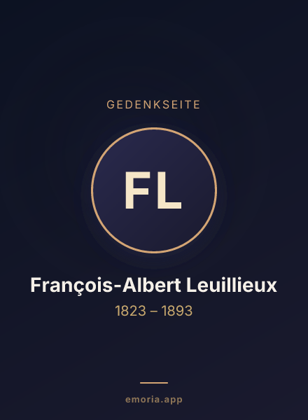 Gedenkportrait von François-Albert Leuillieux