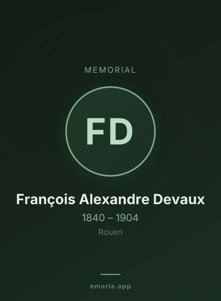 Memorial portrait of François Alexandre Devaux