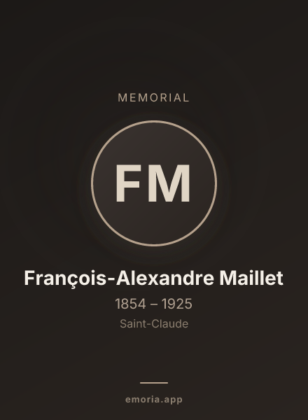 Memorial portrait of François-Alexandre Maillet