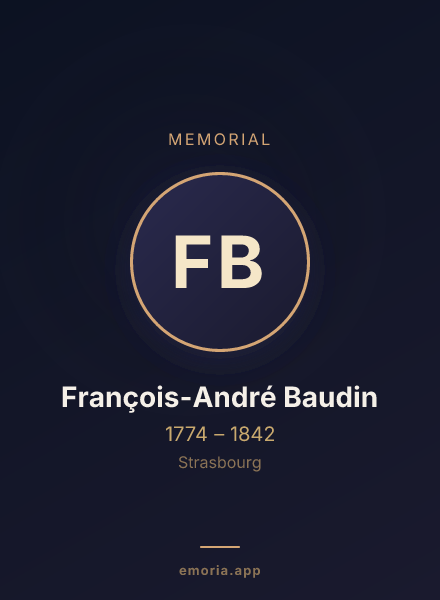 Memorial portrait of François-André Baudin