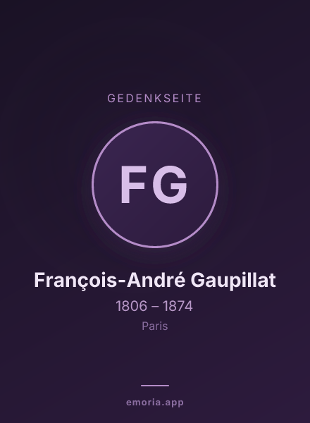Gedenkportrait von François-André Gaupillat