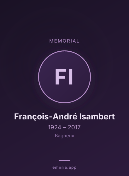 Memorial portrait of François-André Isambert