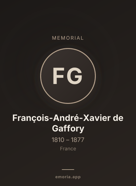 Memorial portrait of François-André-Xavier de Gaffory