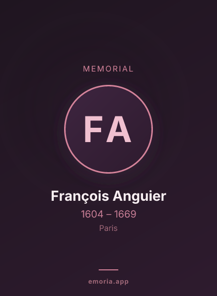 Memorial portrait of François Anguier