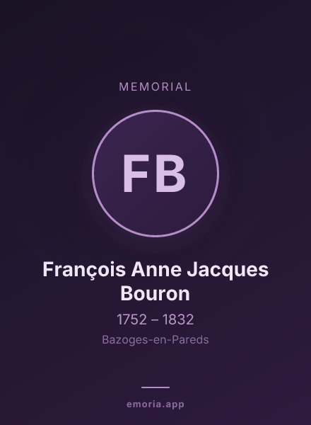 Memorial portrait of François Anne Jacques Bouron