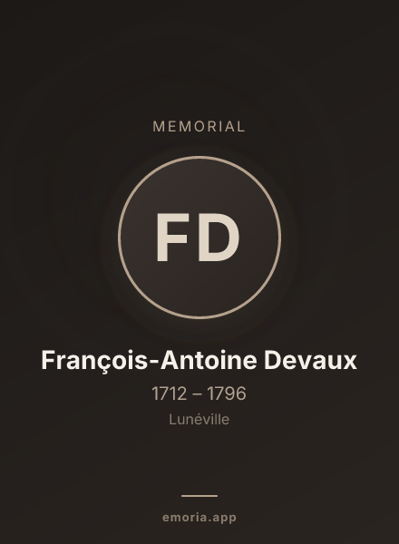 Memorial portrait of François-Antoine Devaux