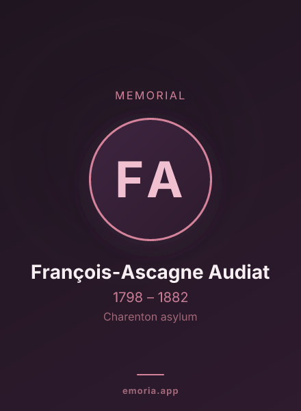 Memorial portrait of François-Ascagne Audiat