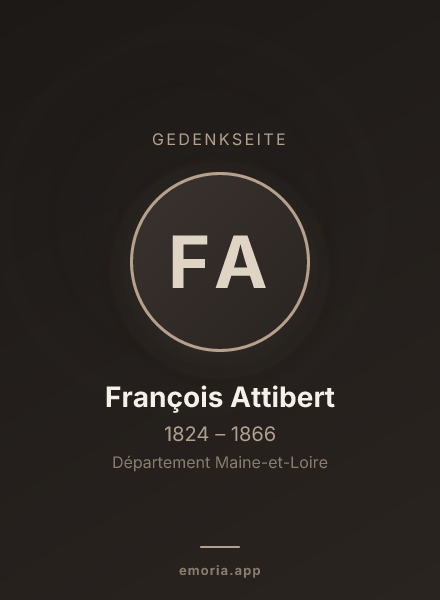 Gedenkportrait von François Attibert