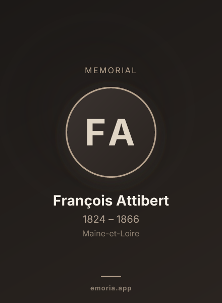 Memorial portrait of François Attibert