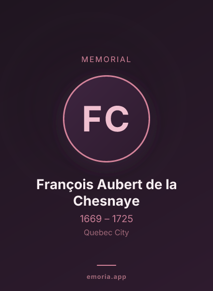 Memorial portrait of François Aubert de la Chesnaye