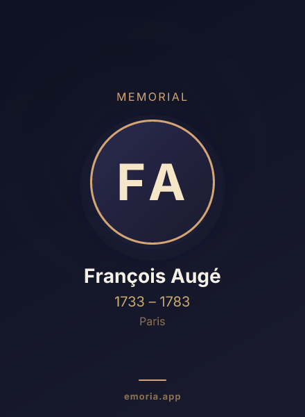 Memorial portrait of François Augé