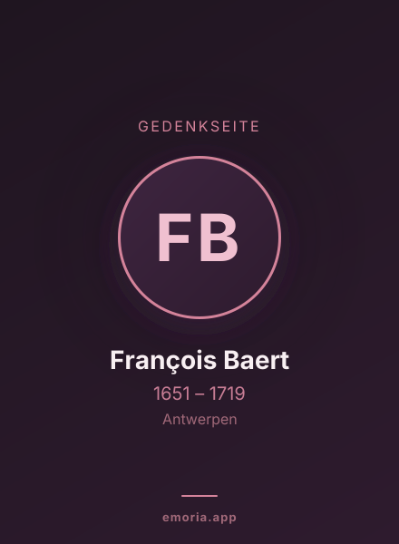 Gedenkportrait von François Baert