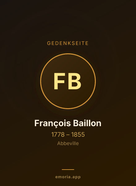 Gedenkportrait von François Baillon