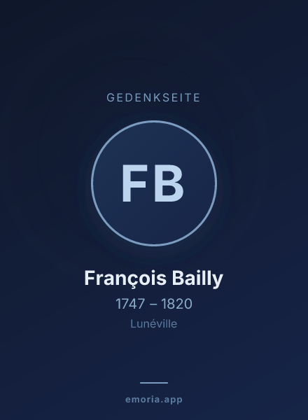 Gedenkportrait von François Bailly