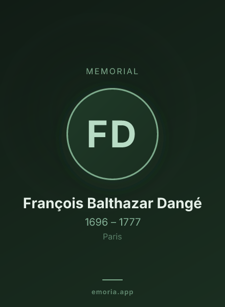 Memorial portrait of François Balthazar Dangé