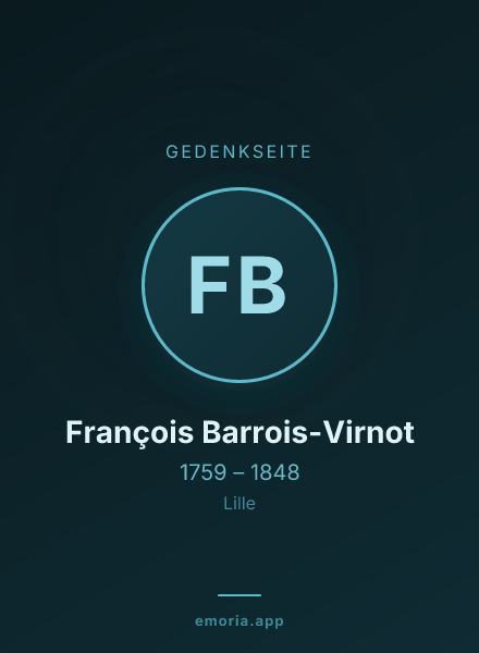 Gedenkportrait von François Barrois-Virnot
