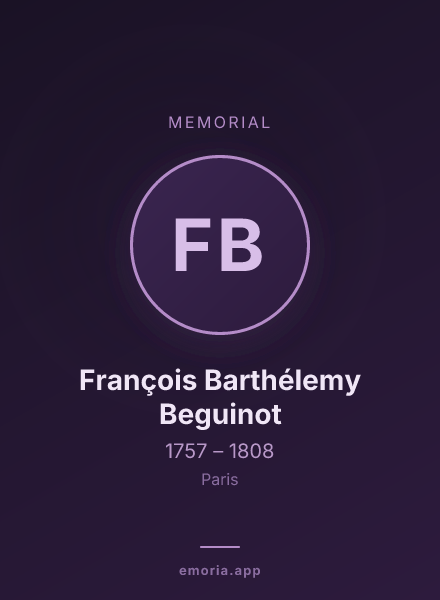 Memorial portrait of François Barthélemy Beguinot