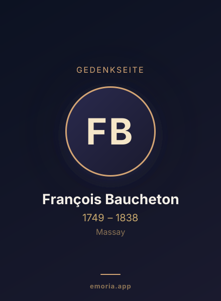 Gedenkportrait von François Baucheton