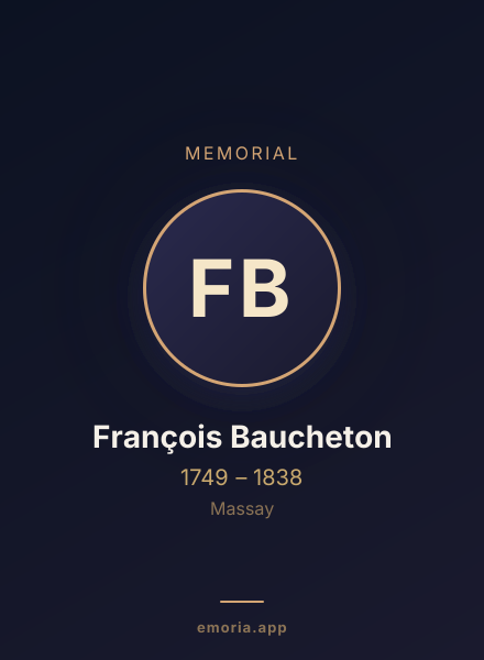 Memorial portrait of François Baucheton