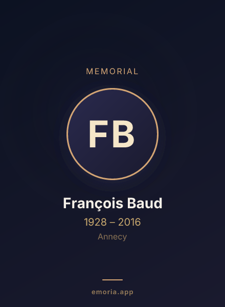 Memorial portrait of François Baud