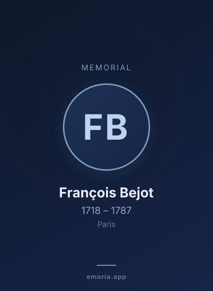 Memorial portrait of François Bejot