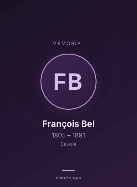 Memorial portrait of François Bel
