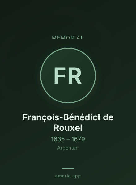 Memorial portrait of François-Bénédict de Rouxel