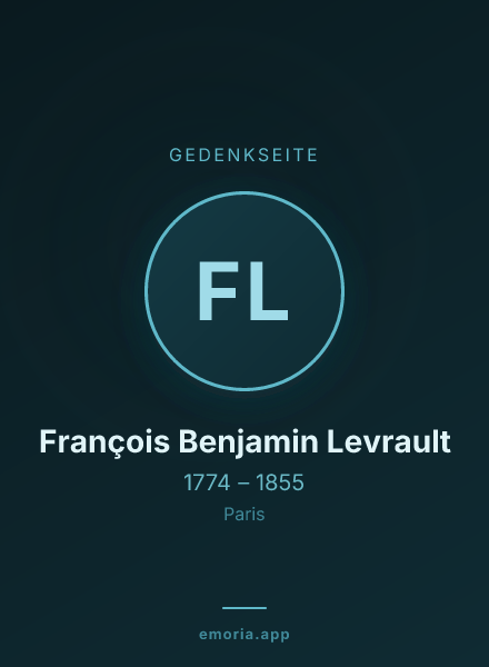 Gedenkportrait von François Benjamin Levrault