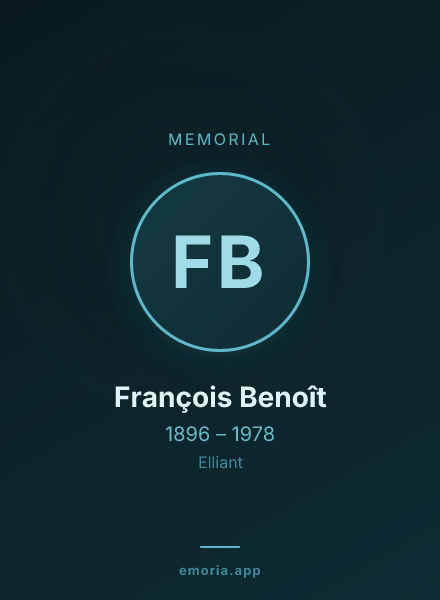 Memorial portrait of François Benoît